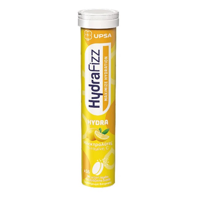 Upsa HydraFizz Hydra Lemon Ηλεκτρολύτες με Γεύση Λεμόνι, 16 αναβράζ...