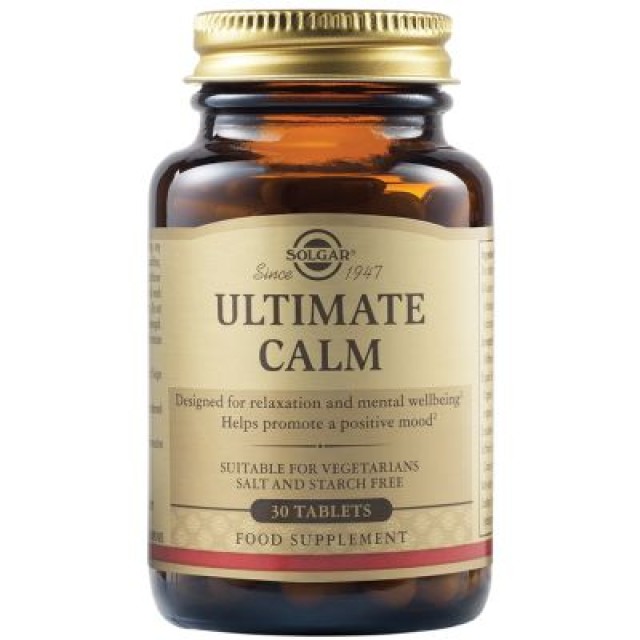 Solgar Ultimate Calm Απόλυτη Φόρμουλα για Μείωση Άγχους, 30 Ταμπλέτες