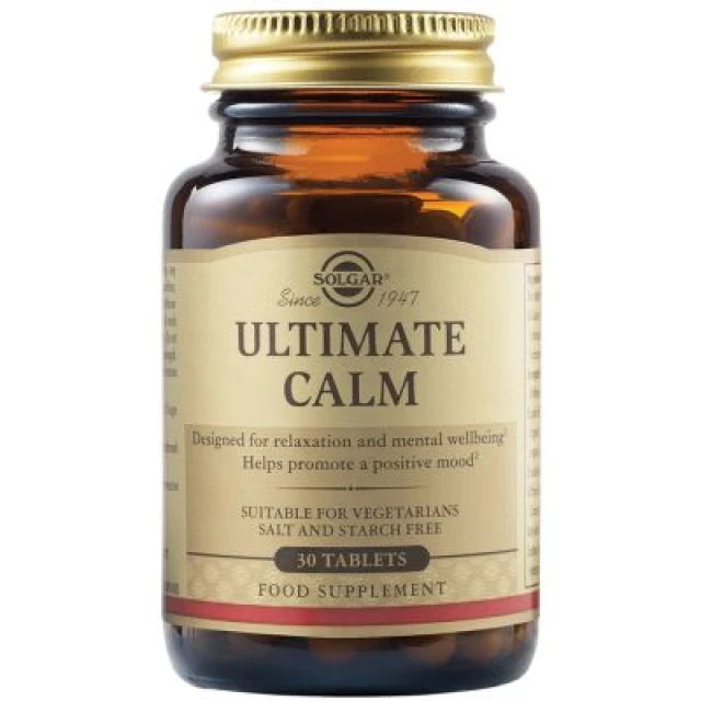 Solgar Ultimate Calm Ultimate Formula for Stress Reduction, 30 Tablets