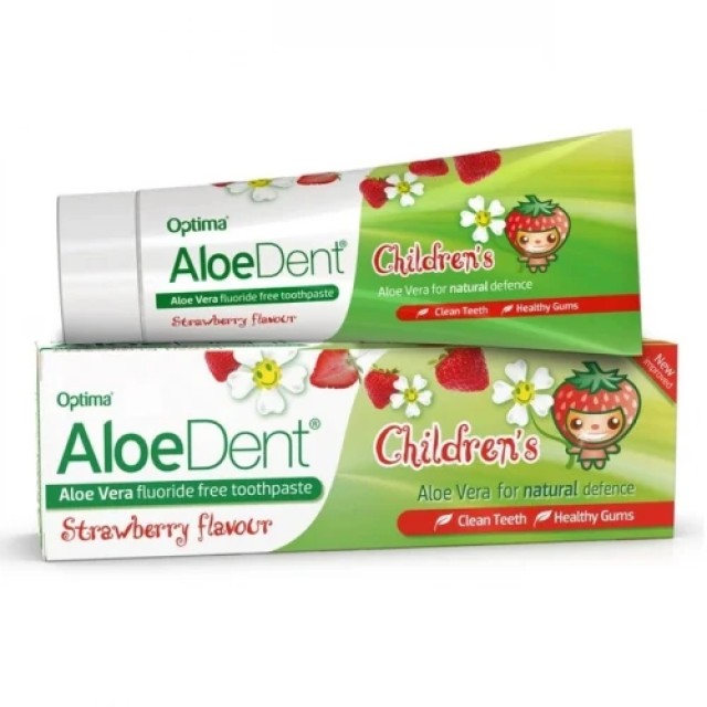 Optima Aloe Dent Strawberry Childrens Toothpaste Παιδική Οδοντόκρεμ...