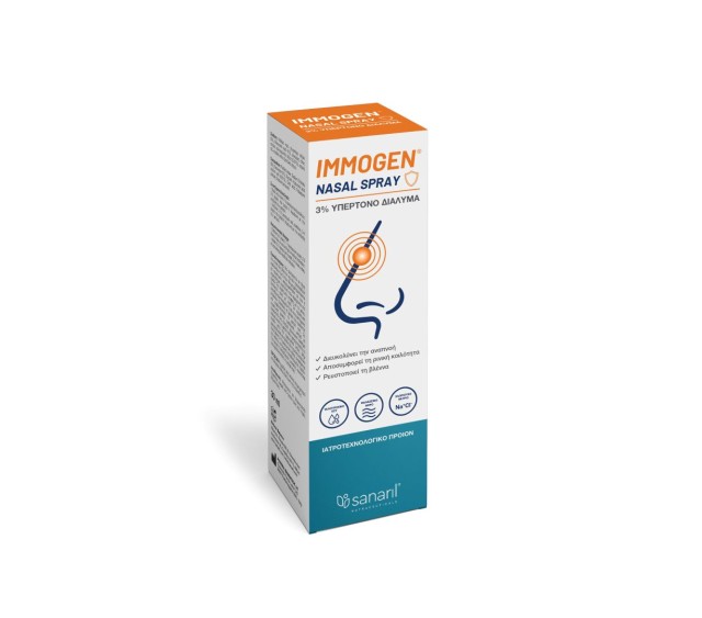 Sanaril Immogen Nasal Spray Αποσυμφορητικό Μύτης, 30ml MD
