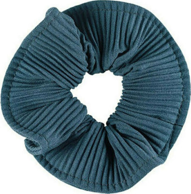 Medisei Dalee Hair Scrunchie Μπλε Πλισέ Λαστιχάκι Μαλλιών, 1 τεμάχιο