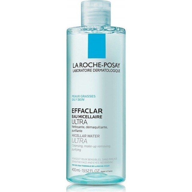 La Roche Posay Effaclar Micellar Water Ultra Νερό Καθαρισμού Για Λιπαρό - Ευαίσθητο Δέρμα Με Τάση Ακμής, 400ml