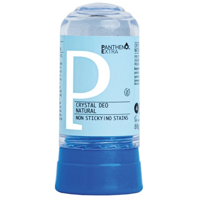 Panthenol Extra Natural Crystal Deodorant Αποσμητικό Roll-On, 80g