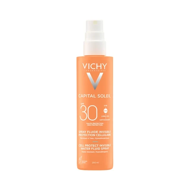 Vichy Capital Soleil Cell Protect Water Fluid Spray SPF30 Sunscreen...