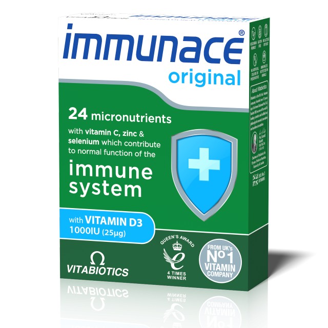 Vitabiotics Immunace Original Συμπλήρωμα για την Ενίσχυση του Ανοσοποιητικού, 30 Tαμπλέτες