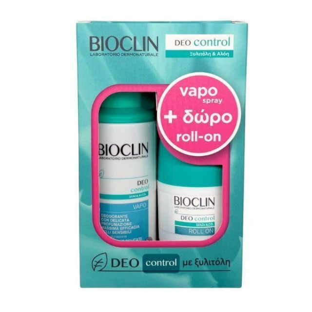 Bioclin Promo Deo Control Vapo Spray Αποσμητικό Spray 100ml + Δώρο Roll On Αποσμητικό Roll On 50ml
