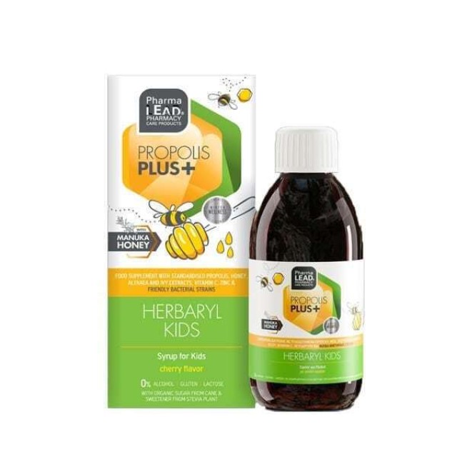 Pharmalead Propolis Plus+ Herbaryl Kids Παιδικό Σιρόπι με Γεύση Κεράσι, 200ml