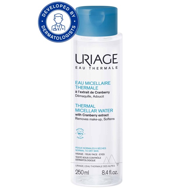 Uriage Eau Thermal Νερό Micellar Καθαρισμού Προσώπου & Ματιών για Κανονικό/Ξηρό Δέρμα, 250ml