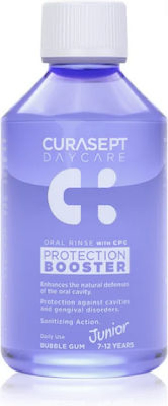 Curasept Daycare Collutorio Protection Booster Junior Στοματικό Διάλυμα Bubble Gum 250ml