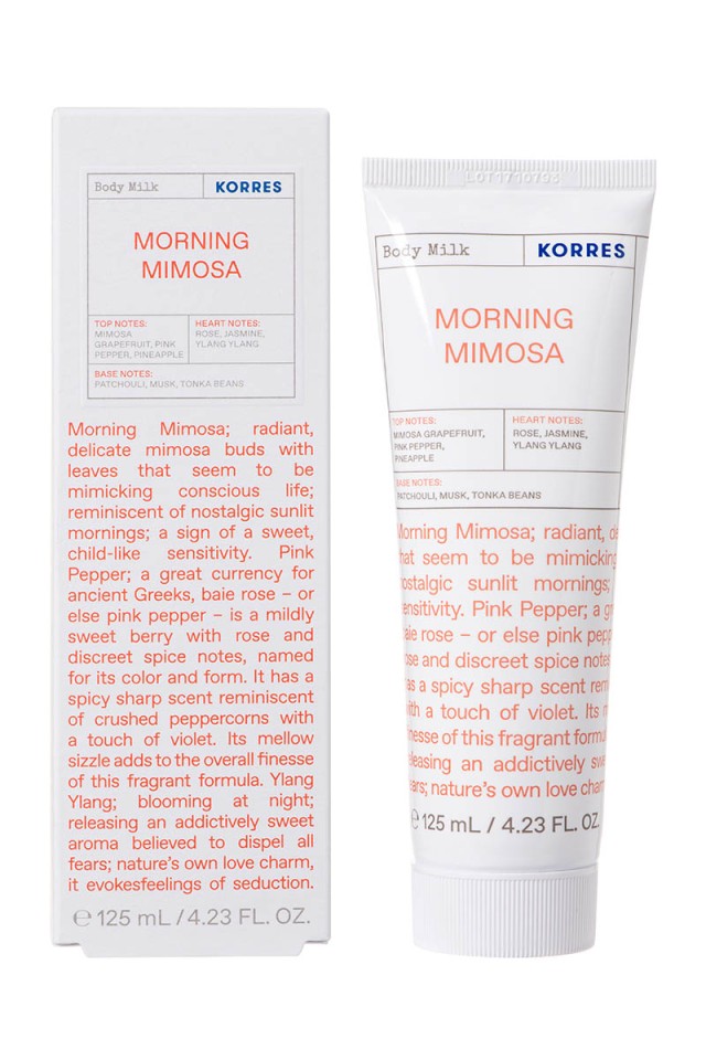 Korres Ενυδατικό Γαλάκτωμα Σώματος Morning Mimosa, 125ml