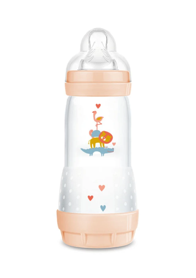 Mam Easy Start Anti-Colic Plastic Bottle with Silicone Nipple for Babies...