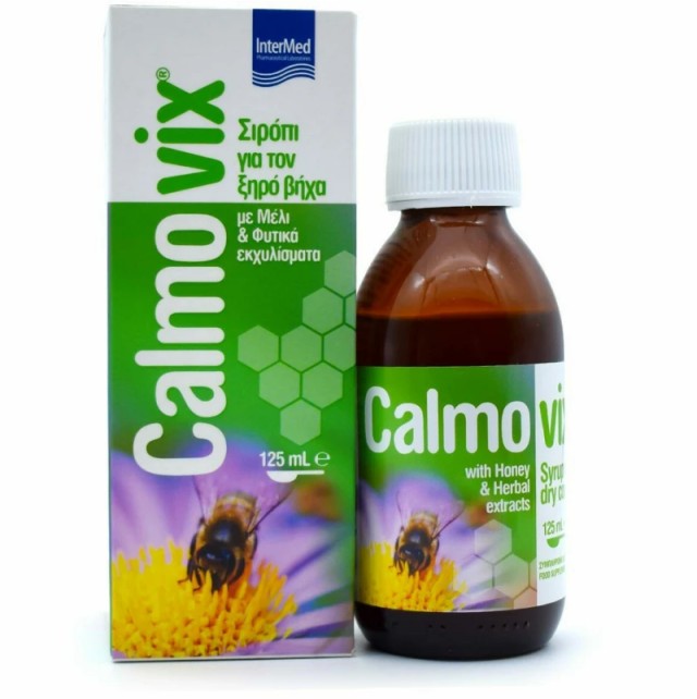 Intermed Calmovix Cough Syrup Σιρόπι για Ξηρό Βήχα με Μέλι και Φυτικά Εκχυλίσματα, 125ml