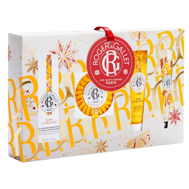 Roger&Gallet Promo Χmas Set Bois d Orange Σετ με Άρωμα, Αρωματική Μπάρα Σαπουνιού, Γαλάκτωμα Σώματος & Κρέμα Χεριών