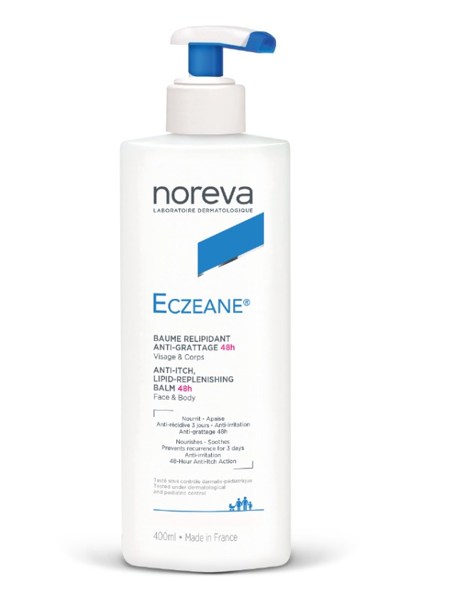 Noreva Eczeane Anti-Itch Lipid Replenishing Balm 48h Face & Body Κρέμα Αναπλήρωσης Λιπιδίων, 400ml