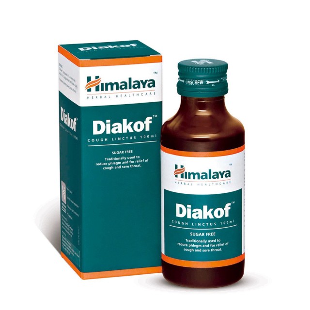 Himalaya Diakof Syrup Σιρόπι για Ξηρό και Παραγωγικό Βήχα, 100ml