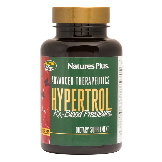 Natures Plus Hypertrol Rx-Blood Pressure Συμπλήρωμα Διατροφής για Διατήρηση Υγιής Αρτηριακής Πίεσης, 60 ταμπλέτες