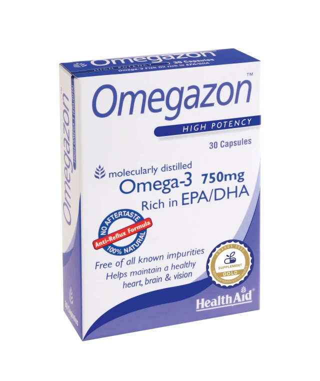 Health Aid Omegazon Dietary Supplement with Omega-3 Fatty Acids for...