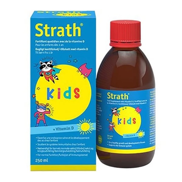 Strath Kids Vitamin D Πολυβιταμινούχο Φυσικό Σιρόπι, 250ml