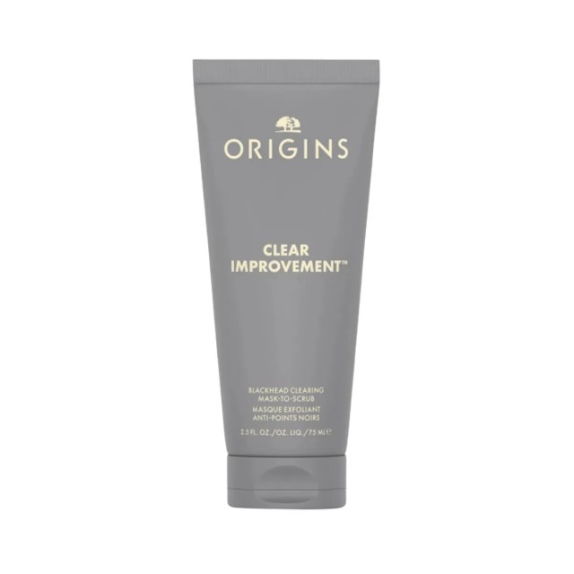 Origins Clear Improvement Blackhead Clearing Mask-to-Scrub Μάσκα Προσώπου για Λιπαρό Επιρρεπές σε Ατέλειες Δέρμα 75ml