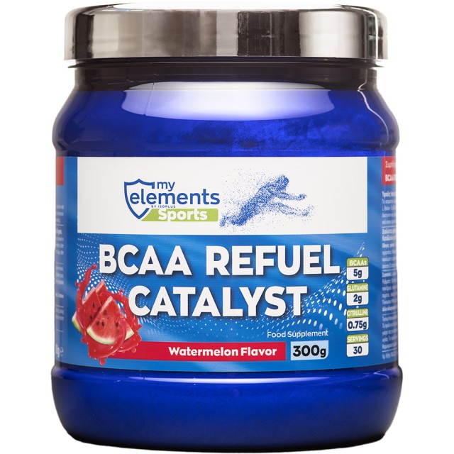 My Elements BCAA Refuel Catalyst Watermellon Συμπλήρωμα Διατροφής σε Γεύση Καρπούζι 300gr