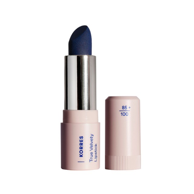Korres True Velvety Lipstick 80 Aegean Blue Semi-matte κραγιόν, 3gr