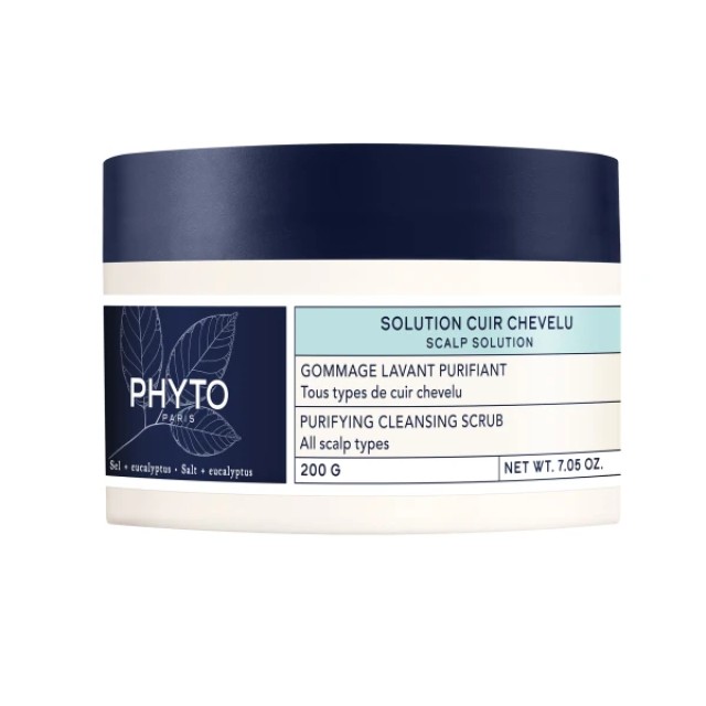 Phyto Scalp Solution Purifying Cleansing Scrub Μάσκα Μαλλιών κατά τ...