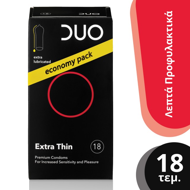Duo Extra Thin Sensitive  Προφυλακτικά 18 Τεμάχια