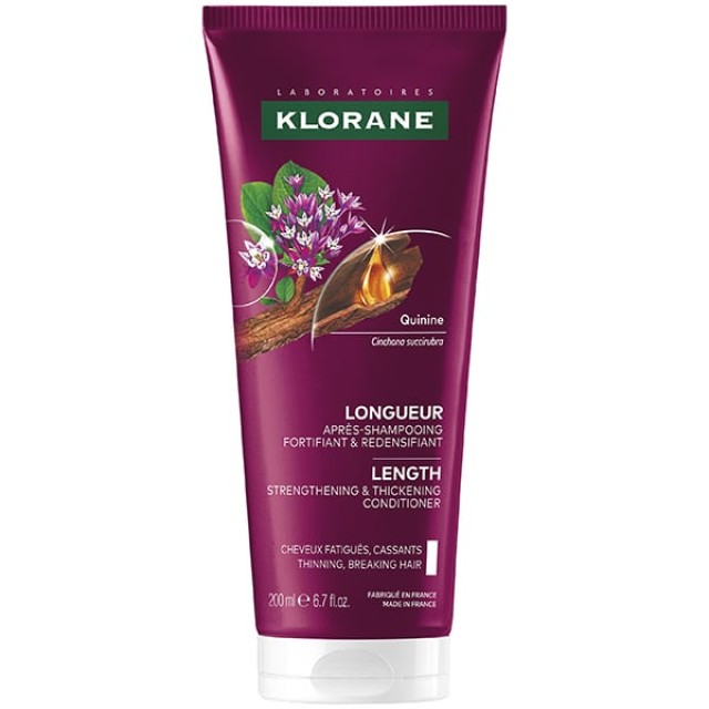Klorane Quinine Length Μαλακτική Kρέμα Μαλλιών κατά της Τριχόπτωσης...