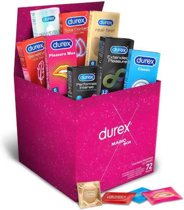 Durex Magic Box Προφυλακτικά για Εξερεύνηση, 72 Τεμάχια