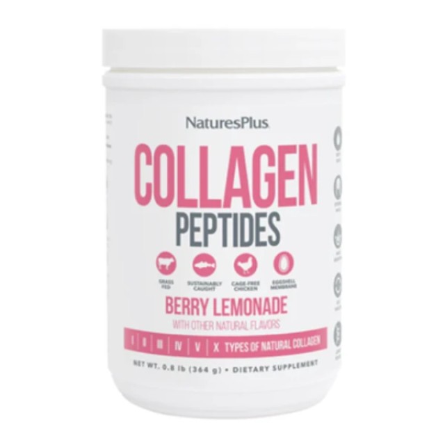 Natures Plus Collagen Peptides Berry Lemonade Συμπλήρωμα Διατροφής ...