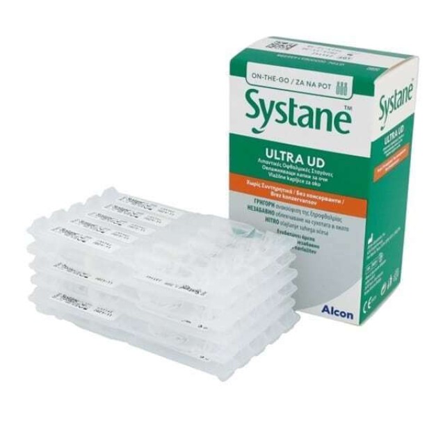 Alcon Systane Ultra UD Λιπαντικές Οφθαλμικές Σταγόνες, 0.7ml x 30τμχ