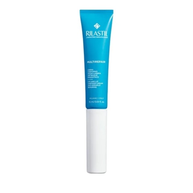 Rilastil Multirepair Eye & Lip Contour Cream Αντιρυτιδική Κρέμα για Mάτια και Xείλη, 15ml