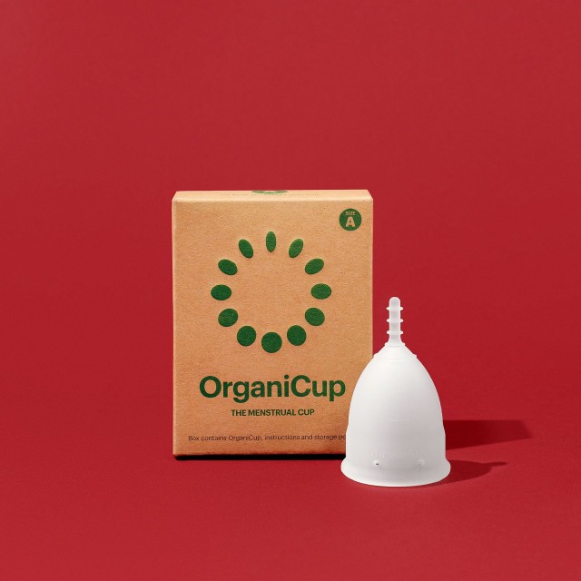 OrganiCup Menstrual Cup Size Α Κύπελλο Περιόδου Σιλικόνης Για Ελαφριά Μέτρια Ροή, 1 Τεμάχιο
