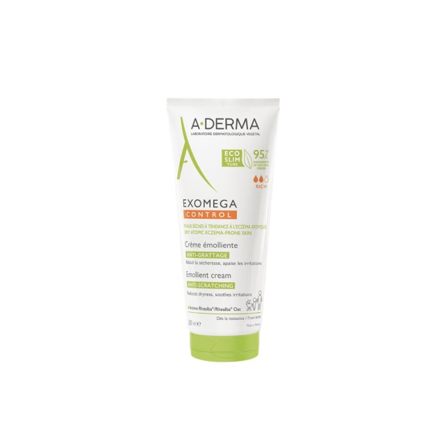 A-Derma Exomega Control Μαλακτική Κρέμα κατά του Αισθήματος Κνησμού, 200ml