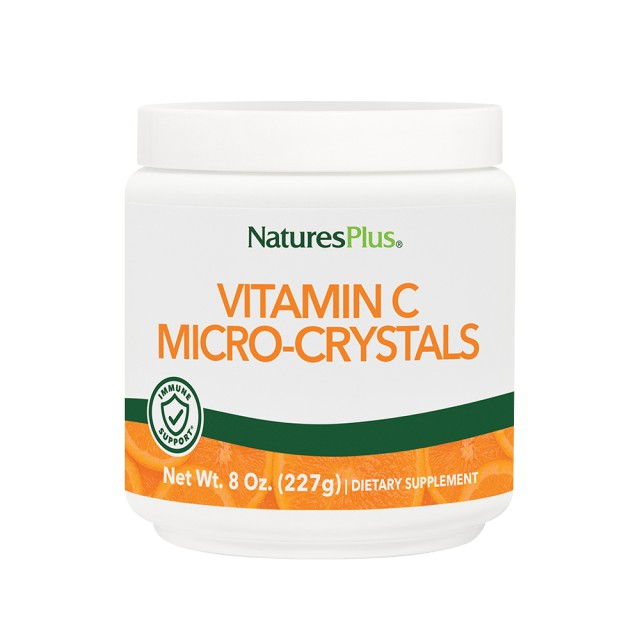 Natures Plus Vitamin C Micro-Crystals Αντιοξειδωτική Βιταμίνη C σε Σκόνη, 227gr