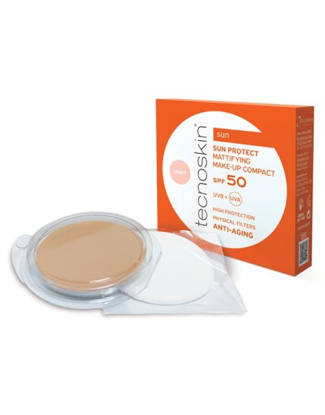 Tecnoskin Sun Protect Mattifying Make-Up Compact Refill SPF50 Αντηλιακή Πούδρα Προσώπου Ανταλλακτικό, 10g