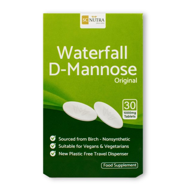 Waterfall D-Mannose Original 1000mg Συμπλήρωμα Διατροφής για την Υγεία του Ουροποιητικού Συστήματος, 30 δισκία