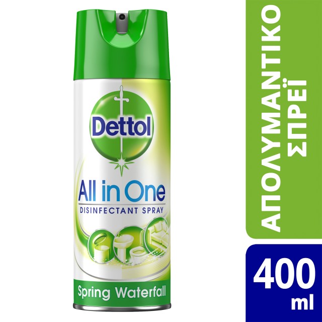 Dettol Spring Water Fall Απολυμαντικό Spray 400ml