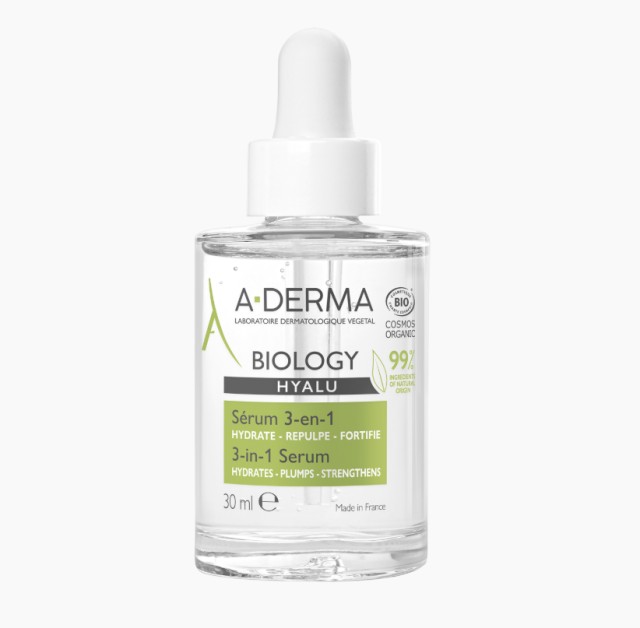 A-Derma Biology Hyalu Ορός 3 σε 1, 30ml