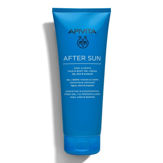 Apivita Bee Sun Safe Travel Size After Sun Δροσιστική Και Καταπραϋντική Κρέμα Gel Για Πρόσωπο Και Σώμα Με Σύκο, Αλόη & Πρόπολη, 200ml