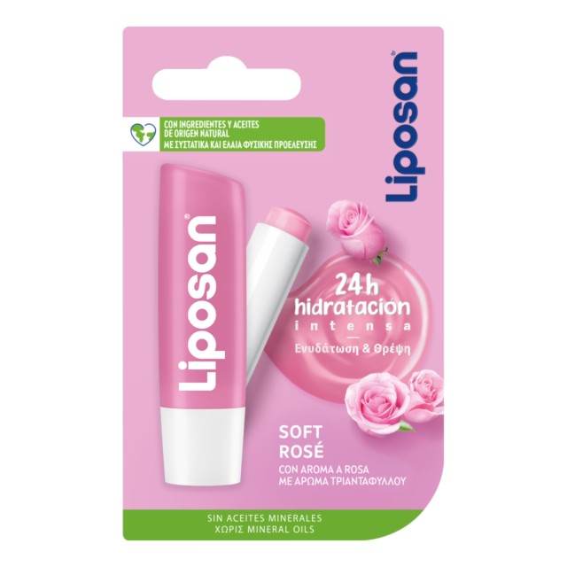 Liposan Soft Rose Blister Lip Balm 4.8gr