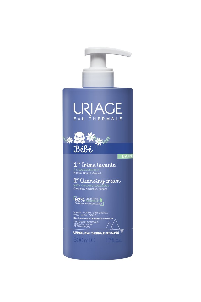 Uriage Creme Βρεφική Καθαριστική Κρέμα Μπάνιου - Αφρός Καθαρισμού 500ml