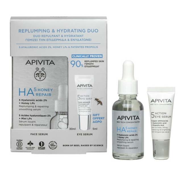 Apivita Promo Replumping & Hydration Duo με HA5 Honey Repair Serum ...
