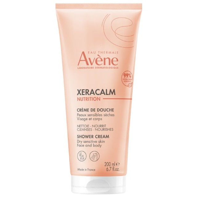 Avene XeraCalm Nutrition Shower Cream Κρεμοντούς Καθαρισμού & Ενυδάτωσης για Πρόσωπο & Σώμα, 200ml