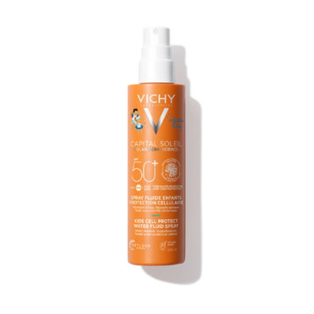 Vichy Capital Soleil Kids Cell Protect Water Fluid Spray Παιδικό Αντηλιακό Σπρέι SPF50+, 200ml