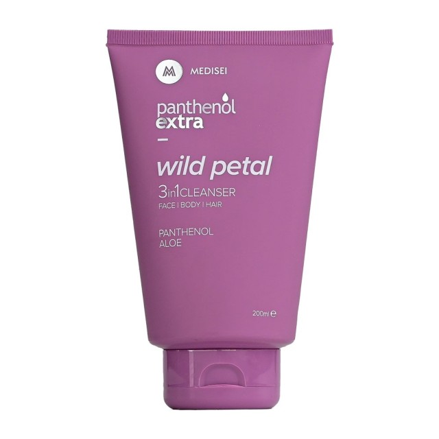 Panthenol Extra Wild Petal 3in1 Γυναικείο Καθαριστικό για Πρόσωπο, Σώμα και Μαλλιά, 200ml
