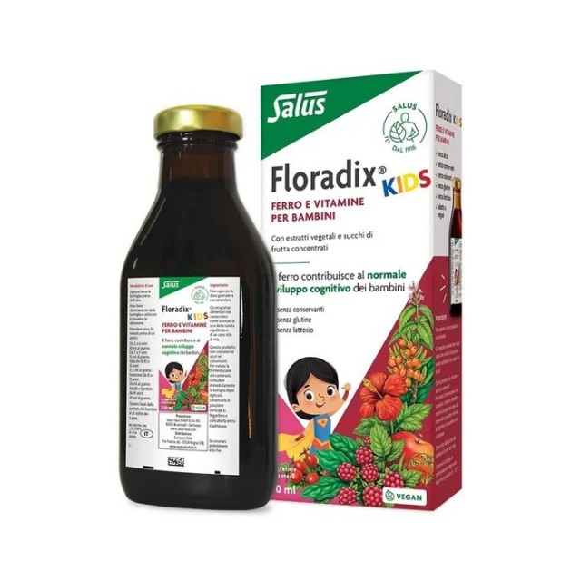 Salus Floradix Kids Παιδικό Συμπλήρωμα Διατροφής με Σίδηρο, 250ml