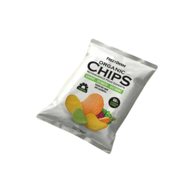 Frezyderm Organic Chips Carrot-Spinach-Beetroot Βιολογικο σνακ με γ...
