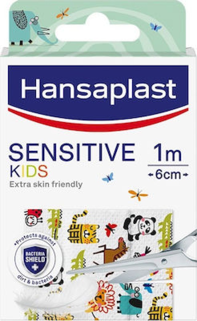 Hansaplast Αυτοκόλλητο Επίθεμα Sensitive για Παιδιά 100x6cm 1 Τεμάχιο
